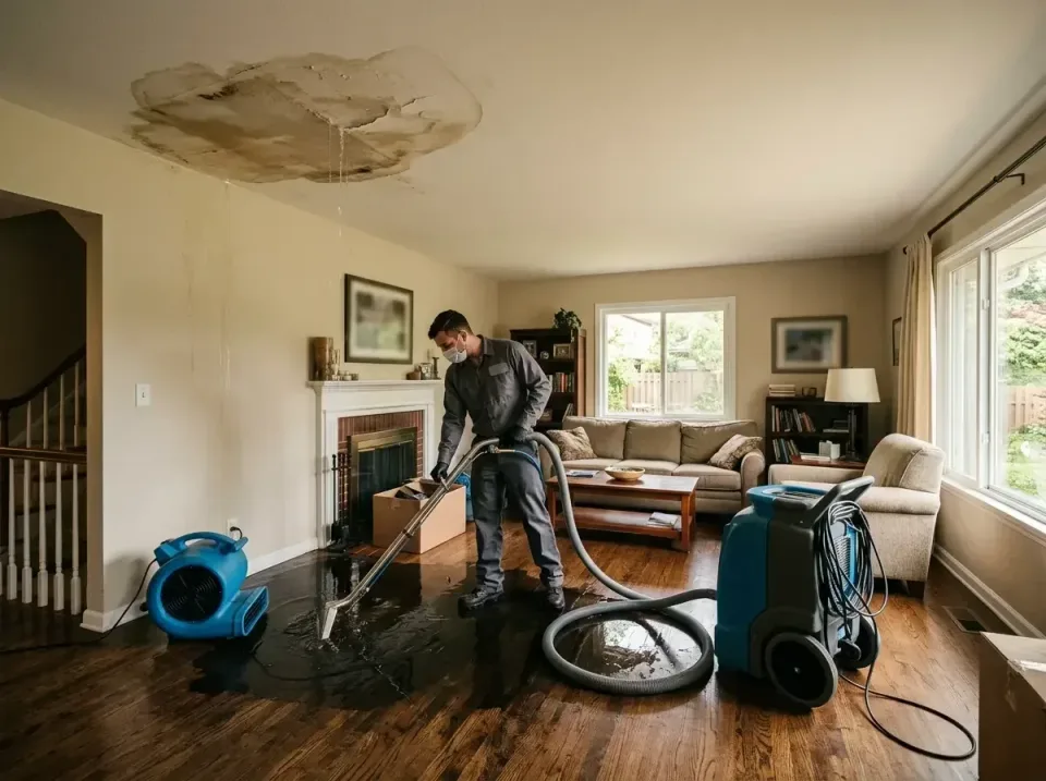 attic-pipe-burst-ceiling-drip-008 — frequently asked questions, Water Damage Restoration & Carpet Care in Deep River Center,…